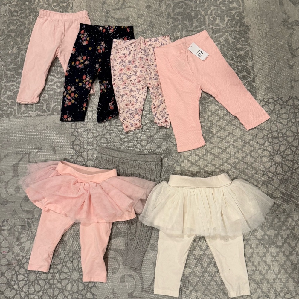 GAP - 6-12M Baby girls Leggings and Tutu leggings LOT